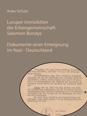cover image of Luruper Immobilien der Erbengemeinschaft Salomon Bondys